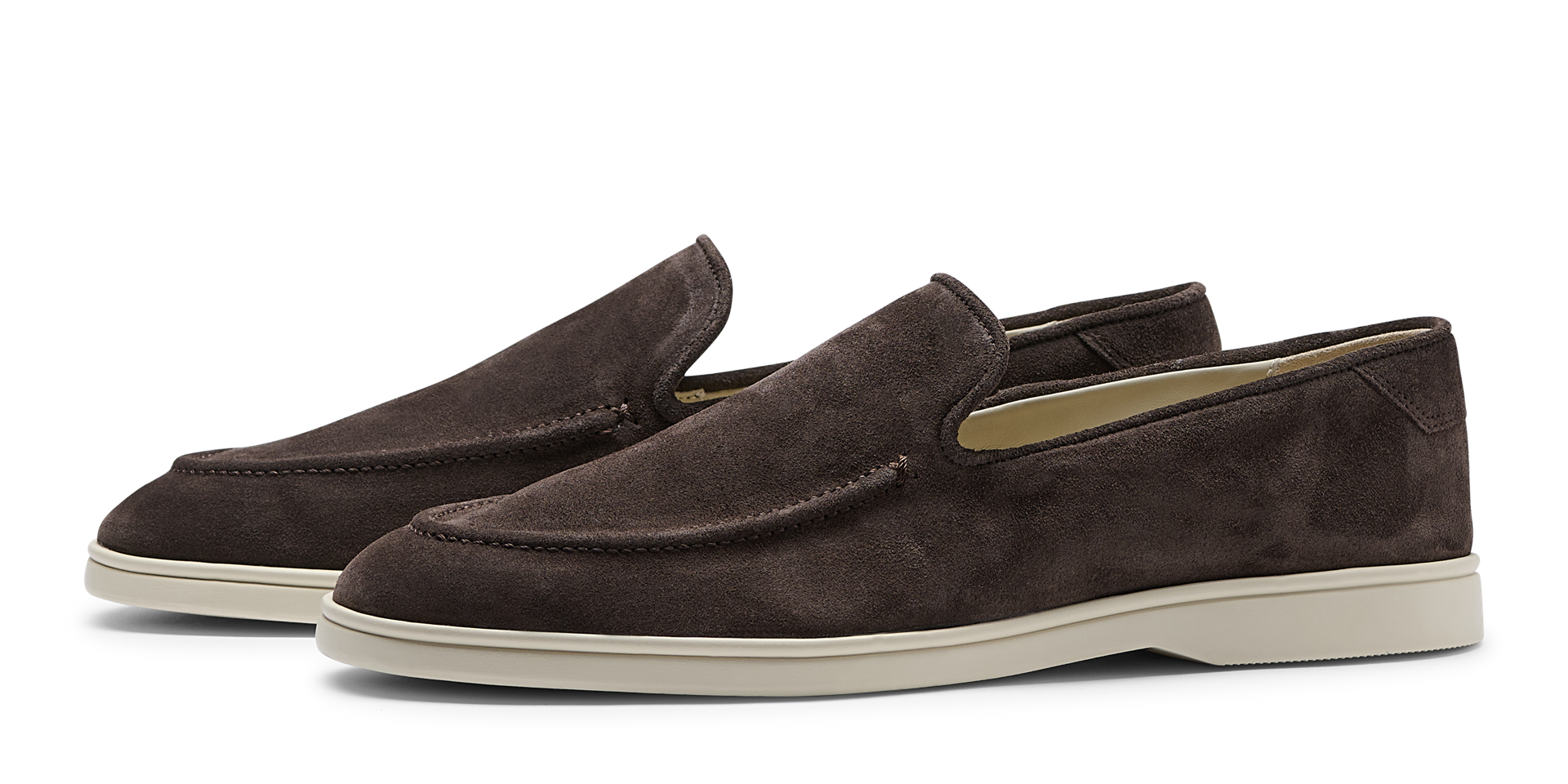 CQP Men\'s Debonair Suede Slip-On Loafers - Dark Brown Sz 42(8.5).  Bag4 CQP Debonair Suede Slip-On Sneaker: Chocolate main image 3