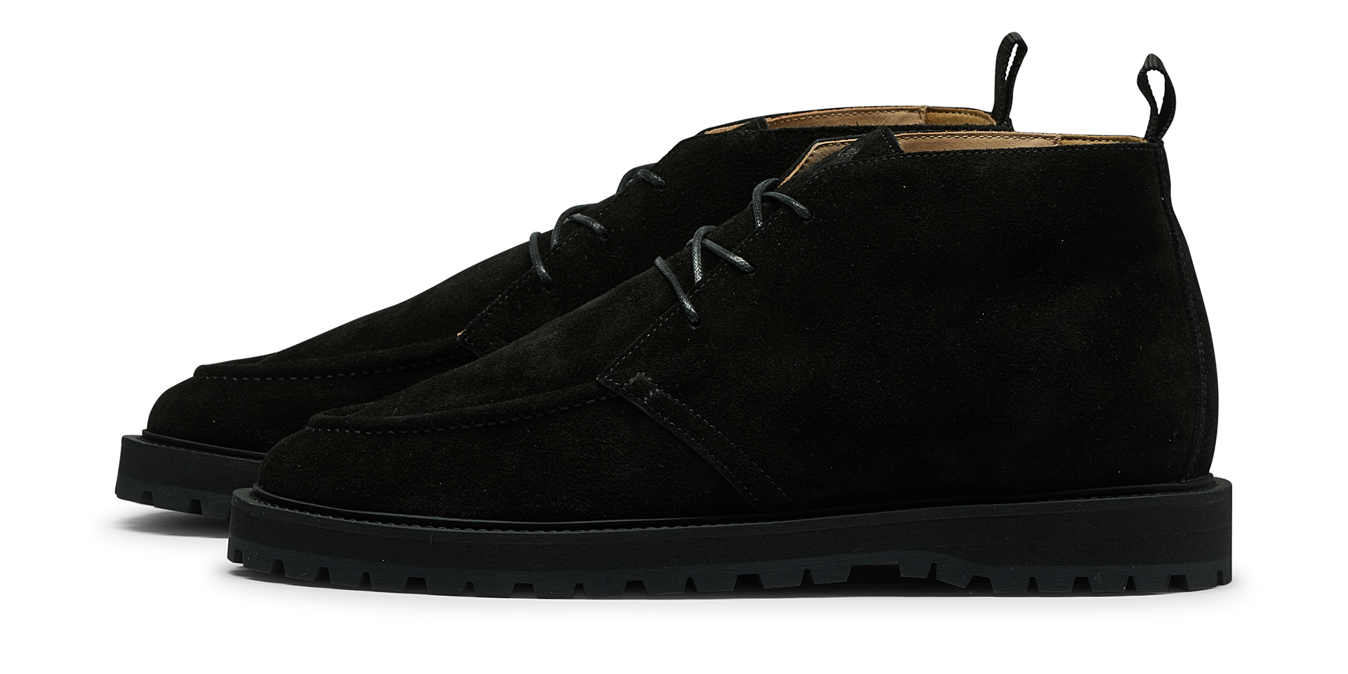 Apt 9 Men\'s Black Suede Chuka Boot Earl, Chukka Boot - Black Repello Suede | Hand Welted Summer  main image 3